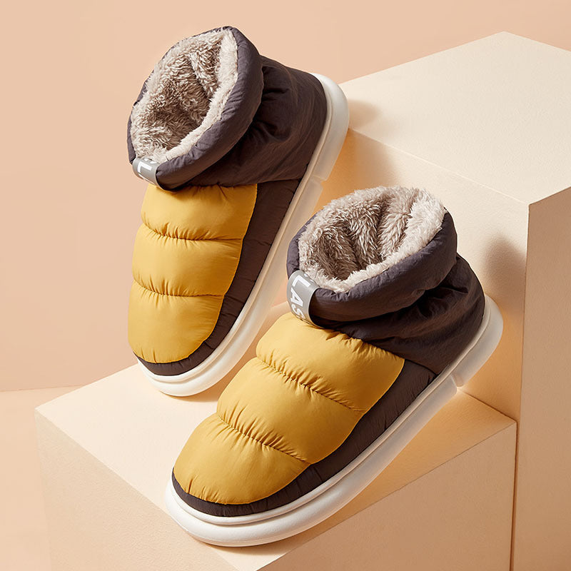 High-top Cotton Shoes For Outer Wear With Cloth And Home Fashion