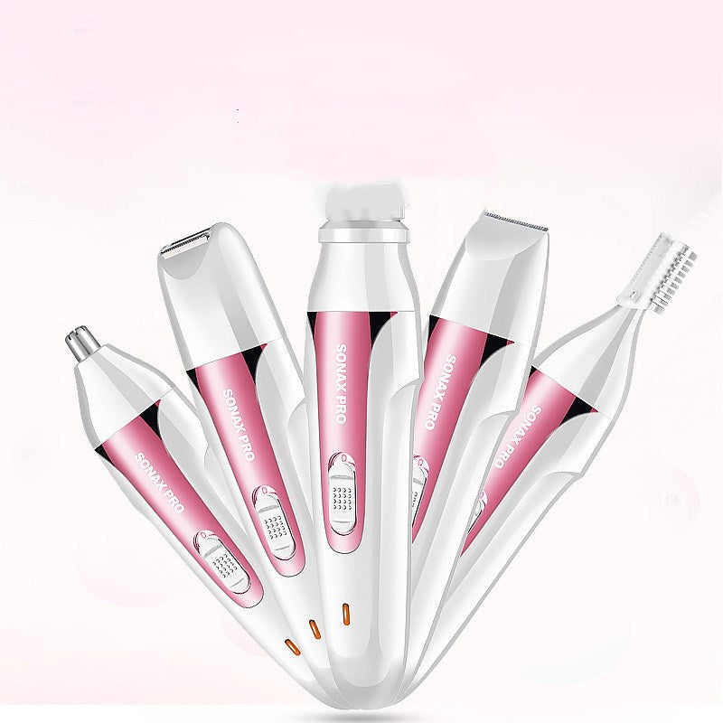 Multifunctional water washing and hair shaving machine
