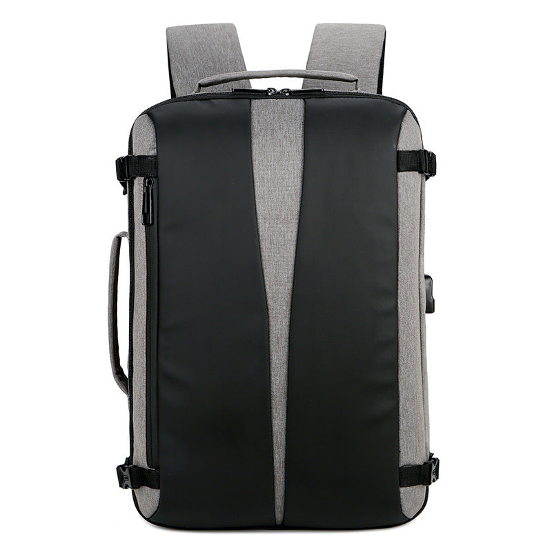 Men's Backpack Oxford Cloth Backpack USB Waterproof Travel Bag