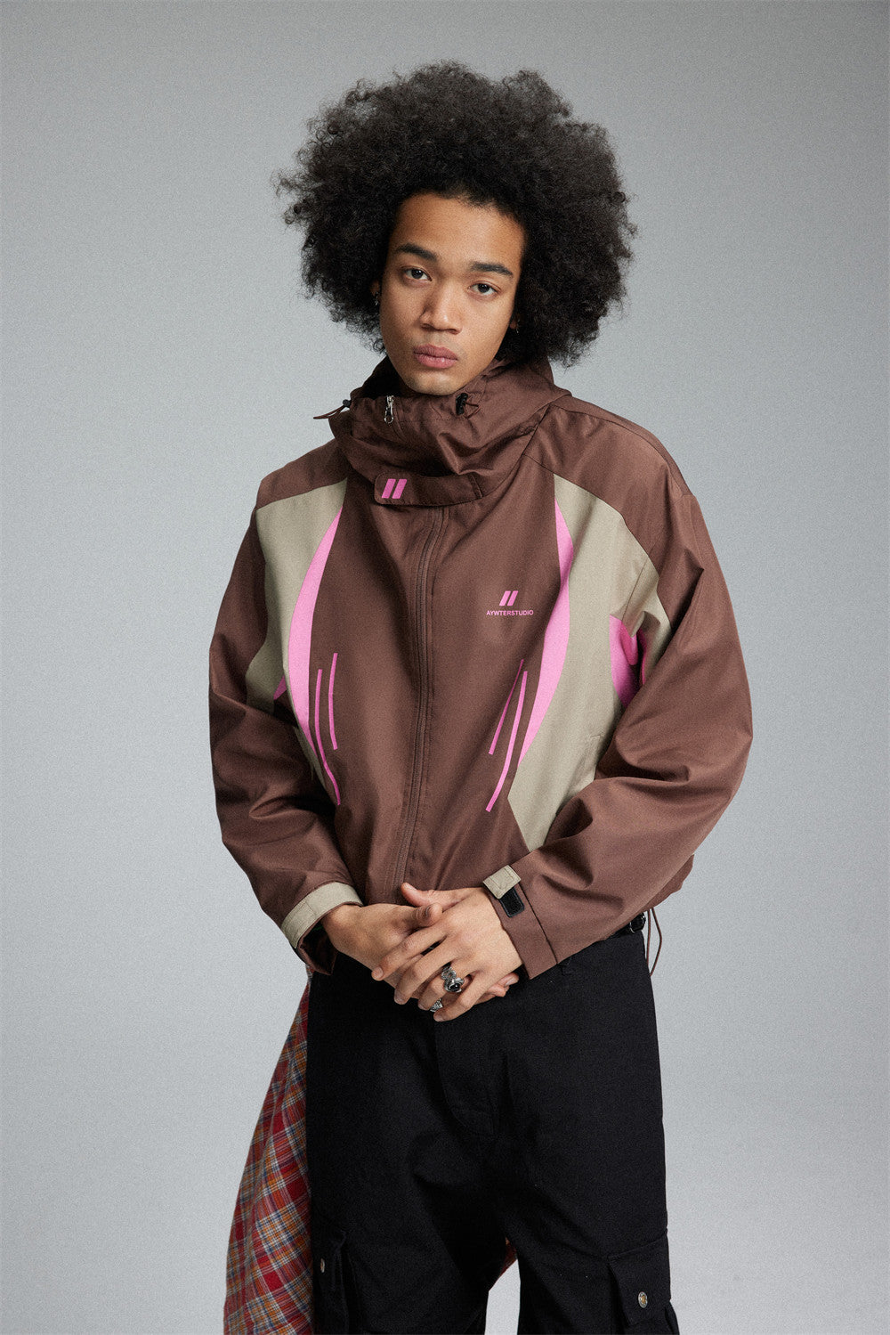 Stitching Contrast Color Men's Assault Jacket