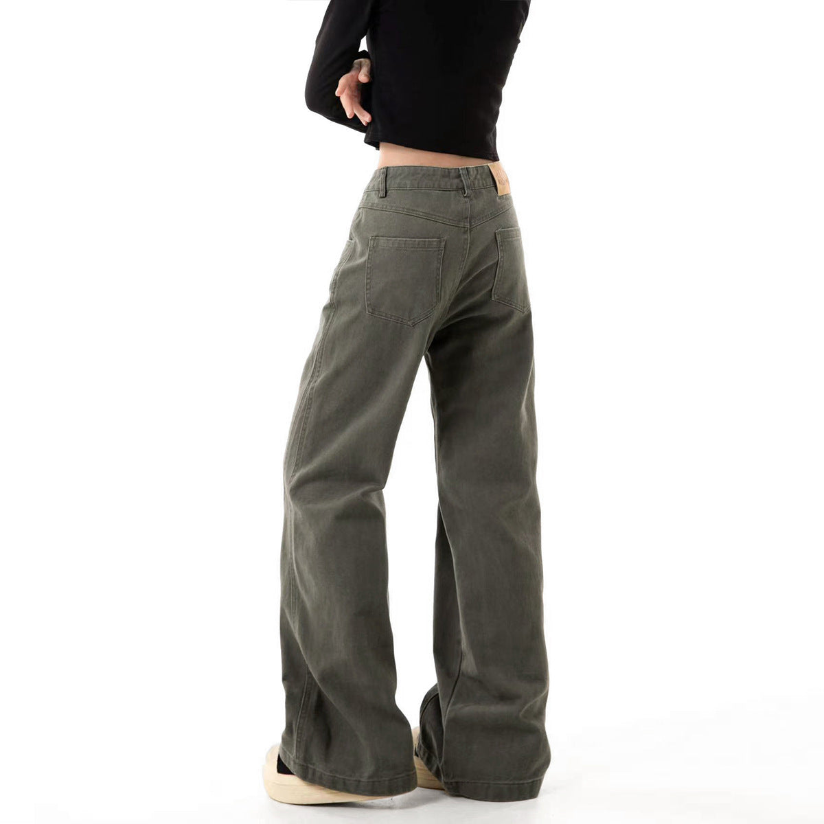 American Cotton Overalls Retro High Street Straight