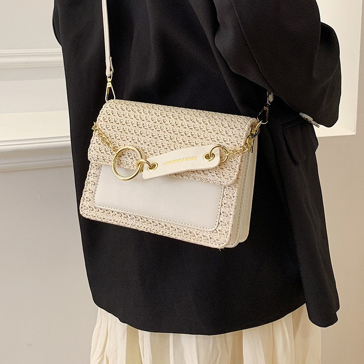 New Fashion Single Shoulder Crossbody Women's Braided Small Square Bag