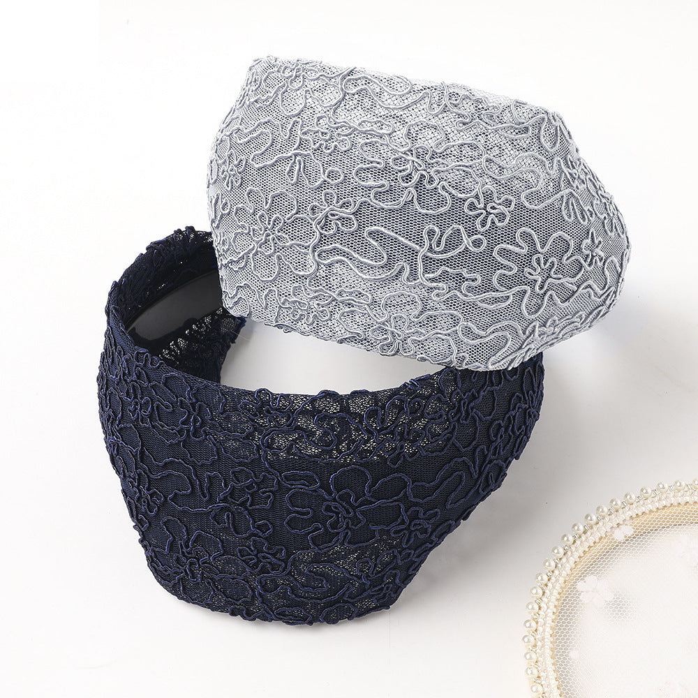 Lace Wide Brim Toothed Hair Hoop