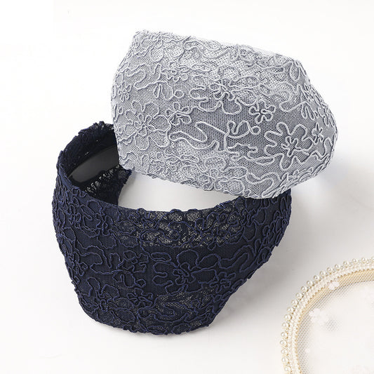 Lace Wide Brim Toothed Hair Hoop