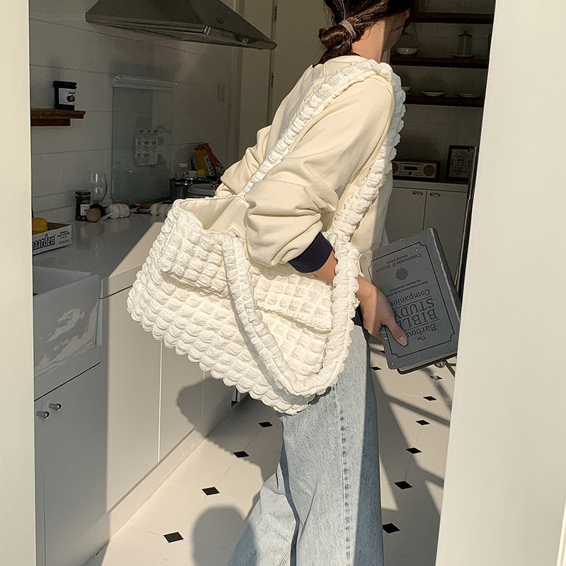 Pleated Cloud Bag Large Capacity Women's Shoulder