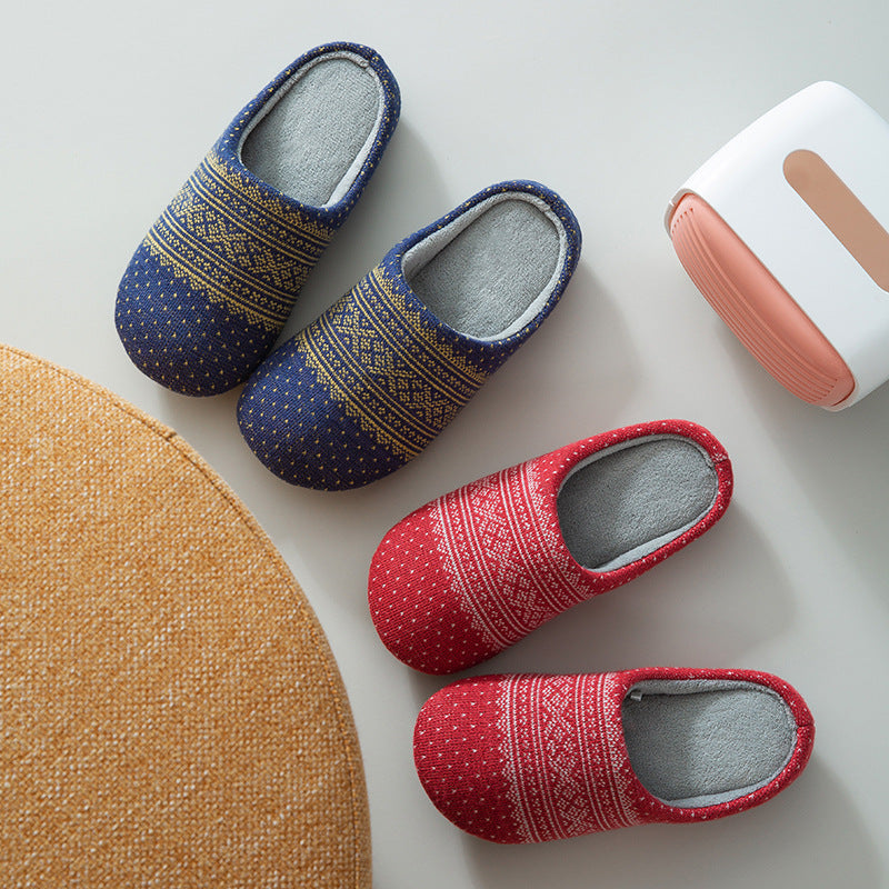Plush padded slippers