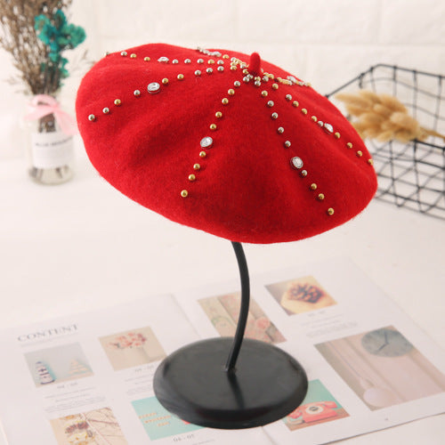 Women's Woolen Elegant Beret Versatile