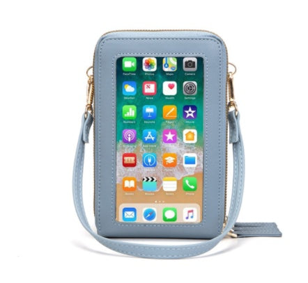 PU multifunctional touch screen mobile phone bag