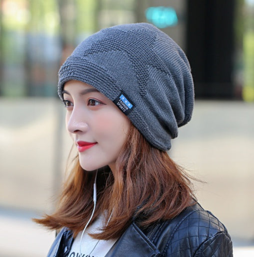 Three Dimensional Five Pointed Star Knitted Hat