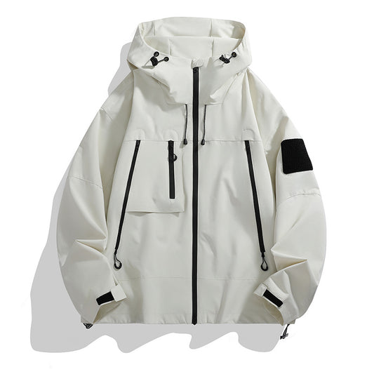 Shell Jacket Casual Hooded Outdoor Mountaineering Jacket