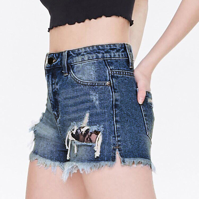 Lace Sue Ladies High Stretch Denim Shorts