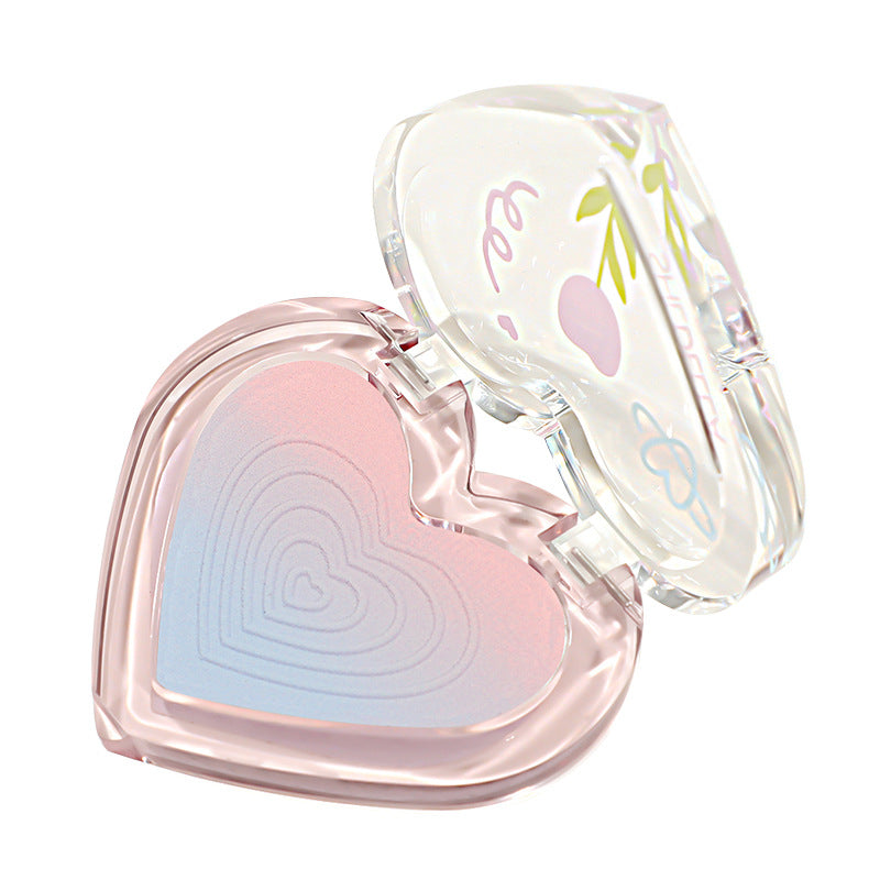 Makeup Love Blusher Plate Women's Nude Color Gradient Two-color Rouge