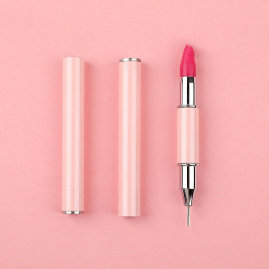 Double-head Metal Nail Point Drill Pen