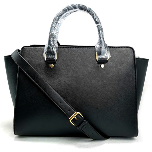 Smiley cross pattern shoulder bag
