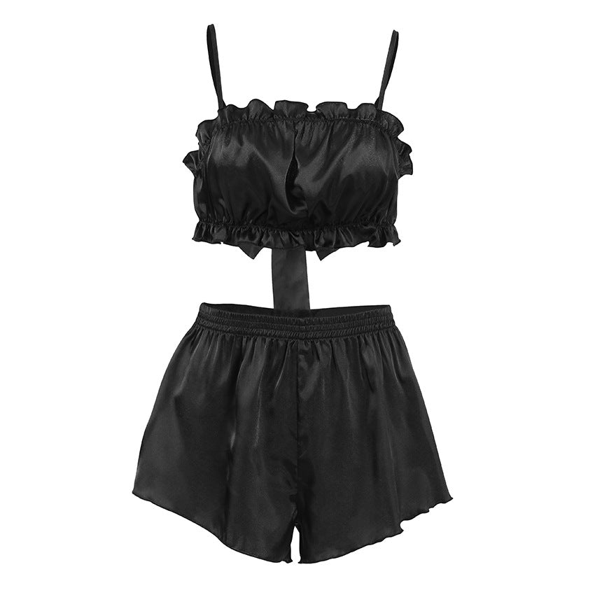 Charming SpringSummer Silk Shorts For Womens Pajamas