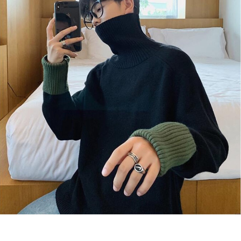 Solid color loose tide sweater