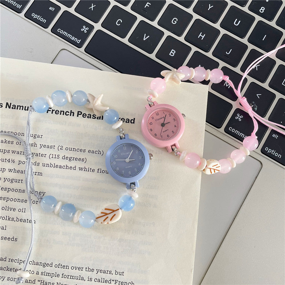 Creative Niche Unpopular Sweet Beaded Watch Ins Style High Appearance