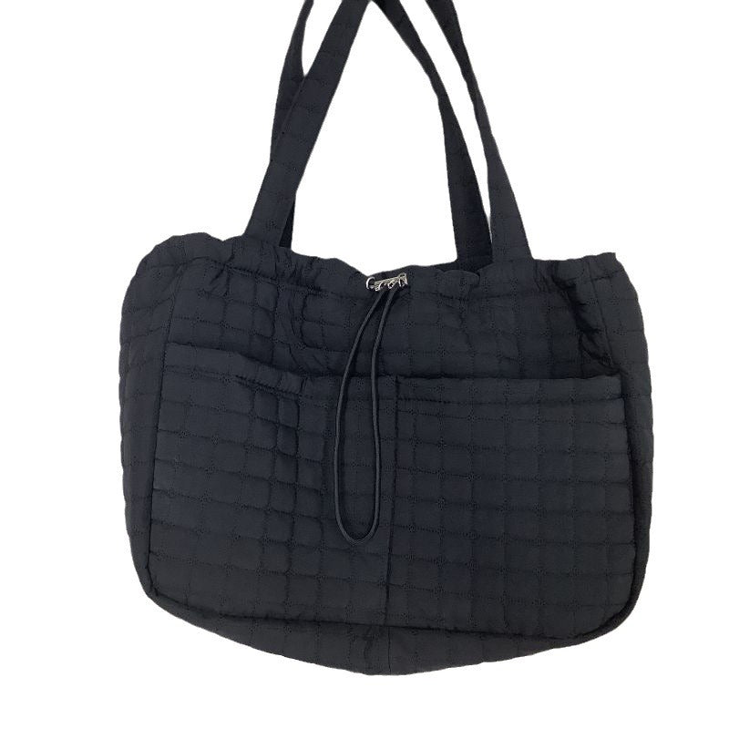 Large Capacity Totes Nylon Women's Rhombus Plaid