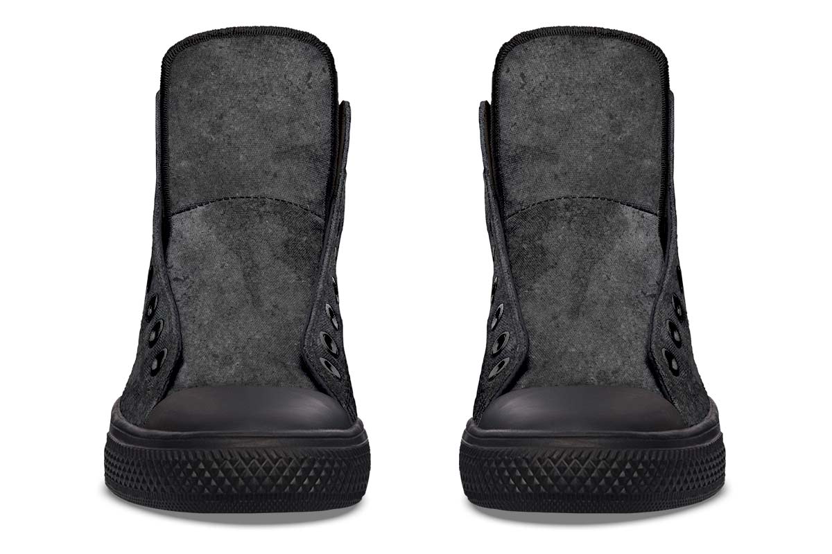 Men's And Women's Fashion Color Printing High-top Canvas Shoes