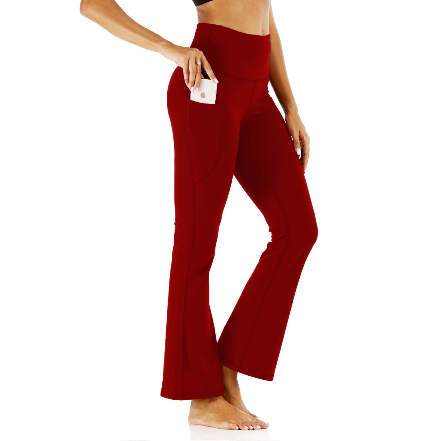 High Waist Solid Color Tight Skirt Running Fitness Pants Yoga