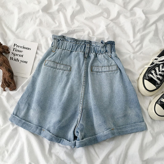 elastic waist shorts
