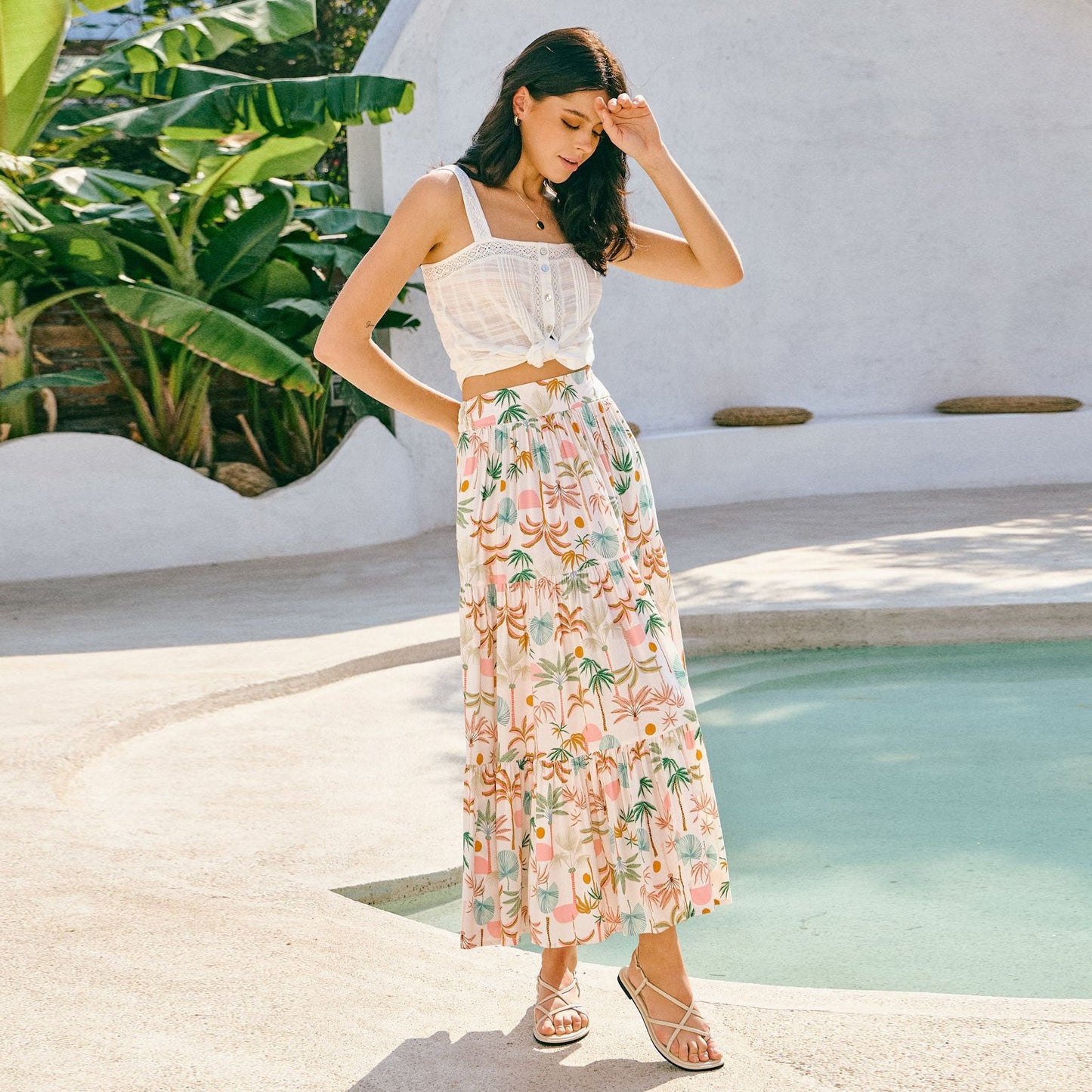 New Cinched-waist Bohemian-style Beach Skirt For Your Vacation