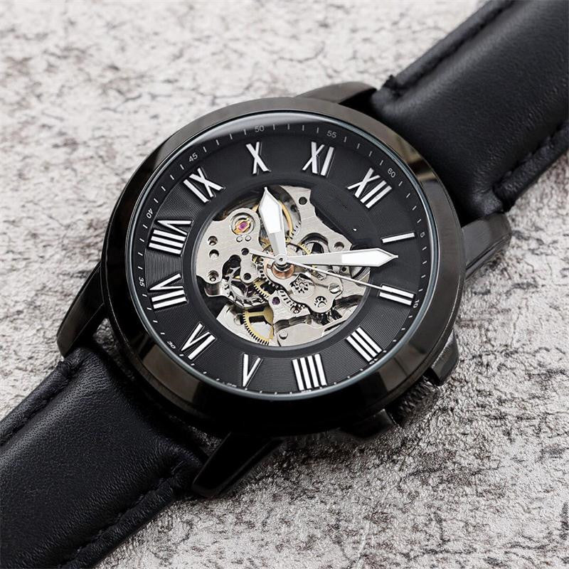Men's Transparent Mechanical Automatic Casual Watch