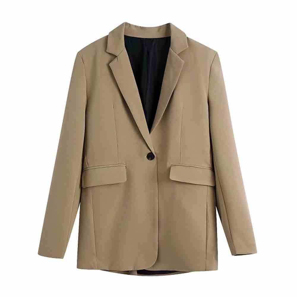 Female Temperament All-match Solid Color Casual Suit Jacket