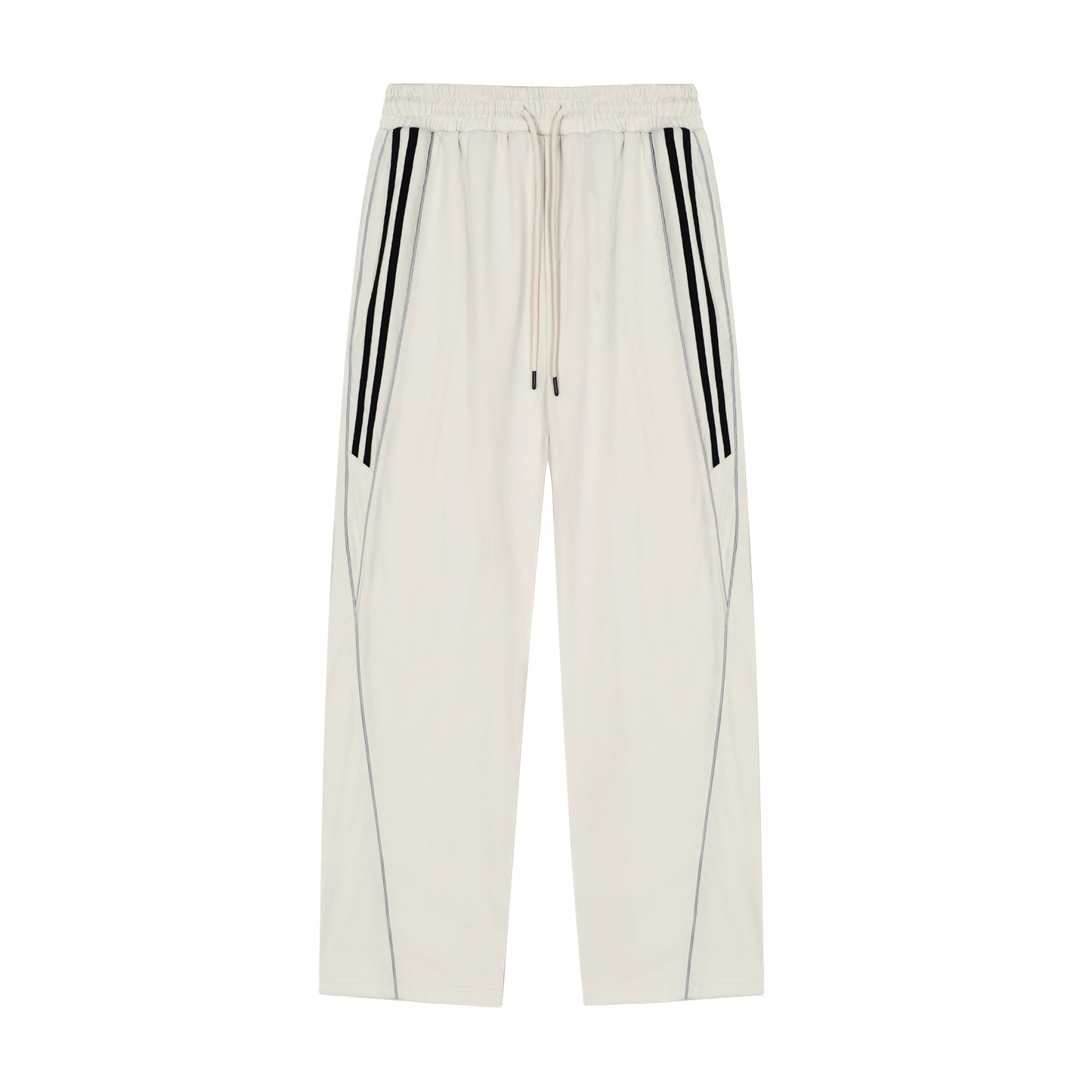 Men's Loose-Fit Cardigan With Reflective Stripes Sports Suit