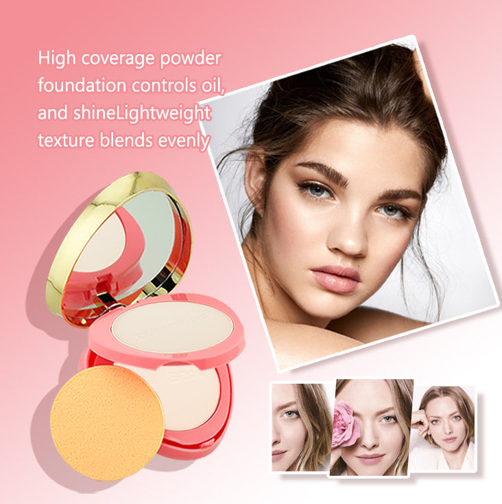 Concealer And Moisturizer Oil Control And Waterproof Sweat-proof Long-lasting Wet And Dry Dual-use Double Layer Powder