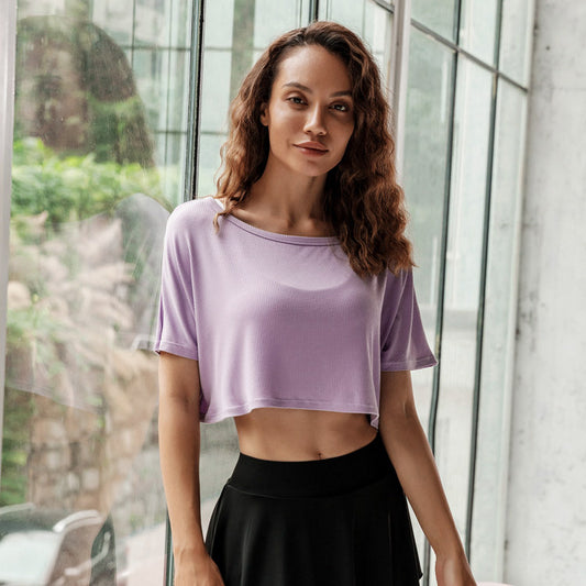 Top Women's Breathable Quick-drying T-shirt Short-sleeved Yoga Clothes