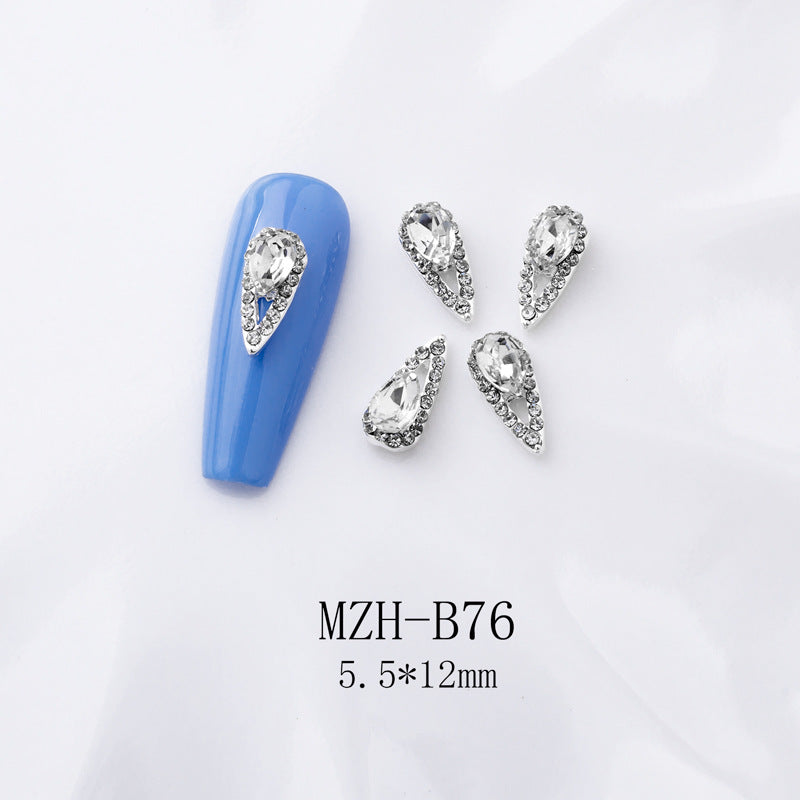 K9 Ultra-Shiny Flat-Back Rhinestones In White For Nail Art Decorations