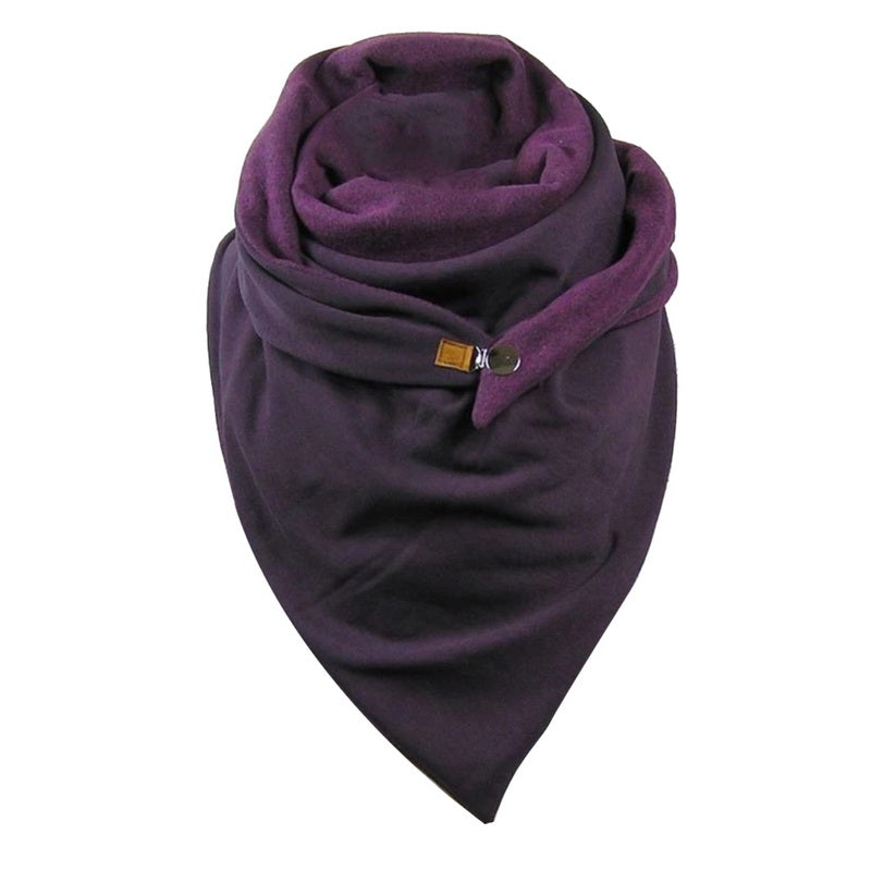 Padded Warm Shawl Printed Bib Scarf