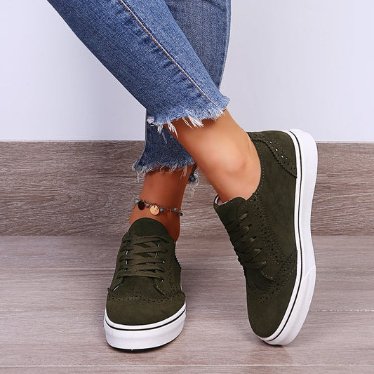 Comfortable Casual Women's Round Toe Flat Solid Color Single Shoes