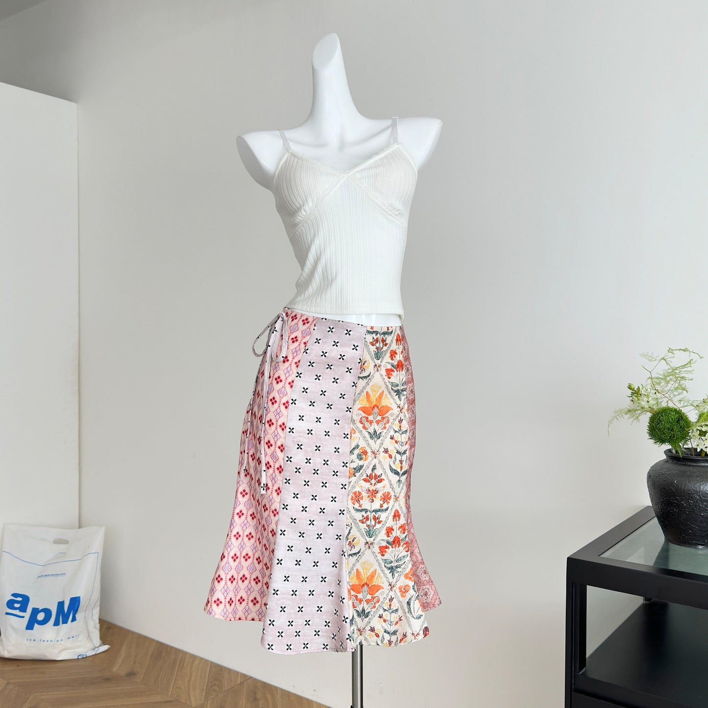 Tulip-shaped Skirt Vacation Style Micro Fishtail Midi Skirt