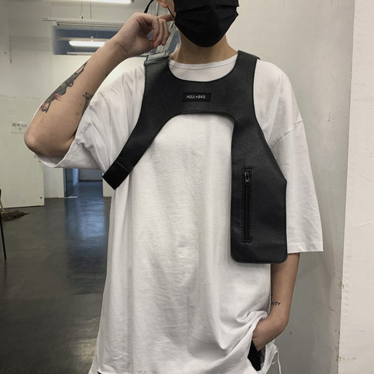 Pu Vest Vestpakke Trendy Cool Funktionelt Værktøj Og Taktik