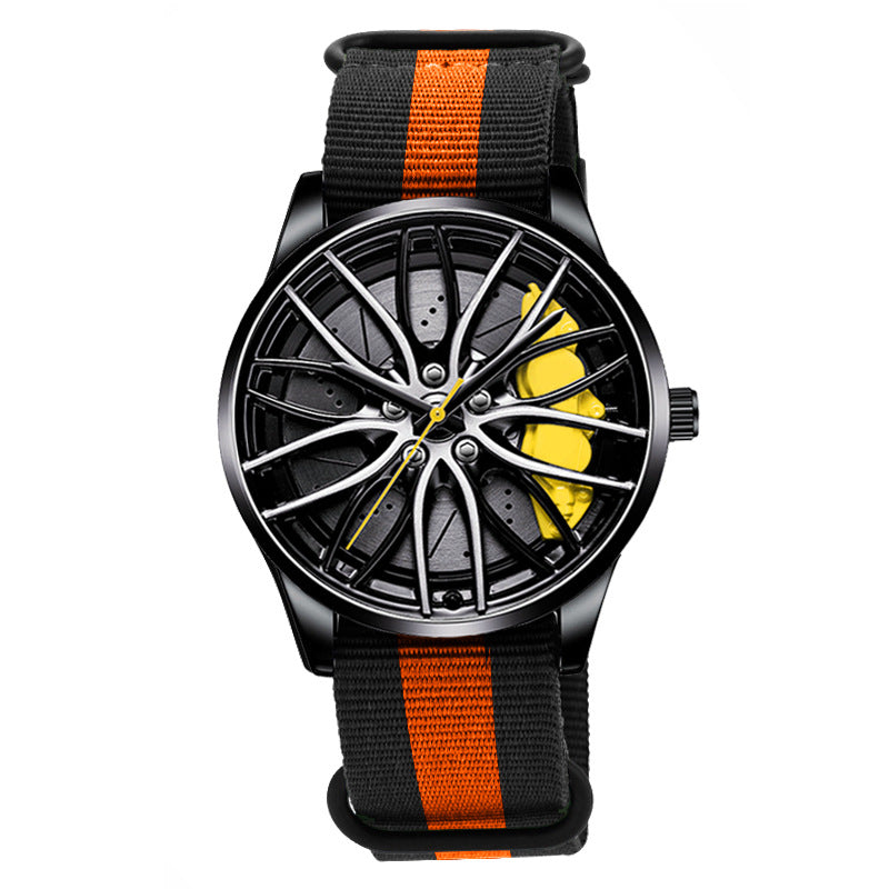 Nylon Wheel Hubs Creative Quartz Watch Men's Watch