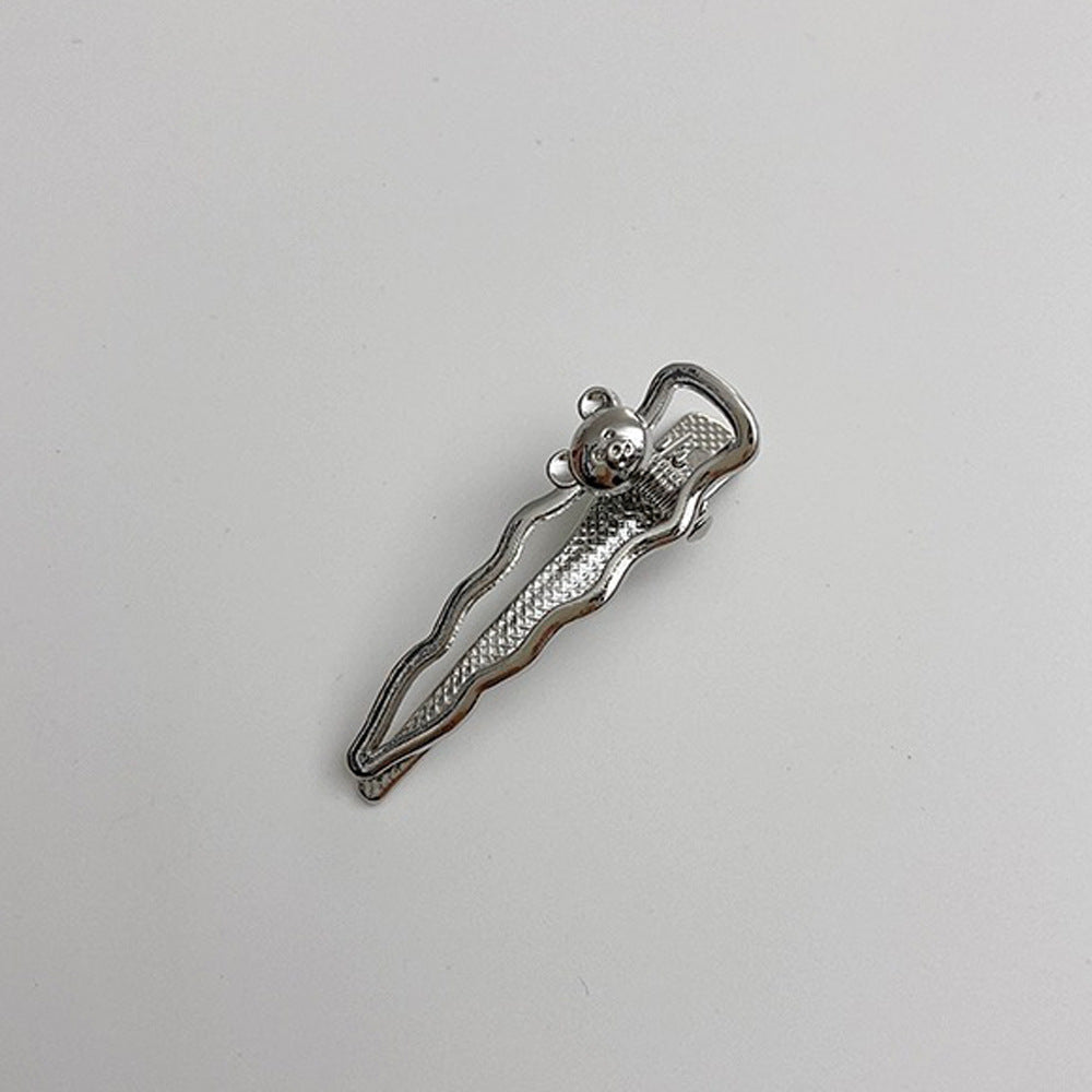 Metal Kolde Hårspænder Koreansk Stil Piggy Sideklemme Legering Fempunktsstjerne