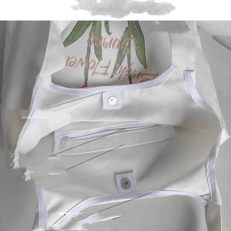 Tulip Canvas Bag Women's Shoulder Large Capacity