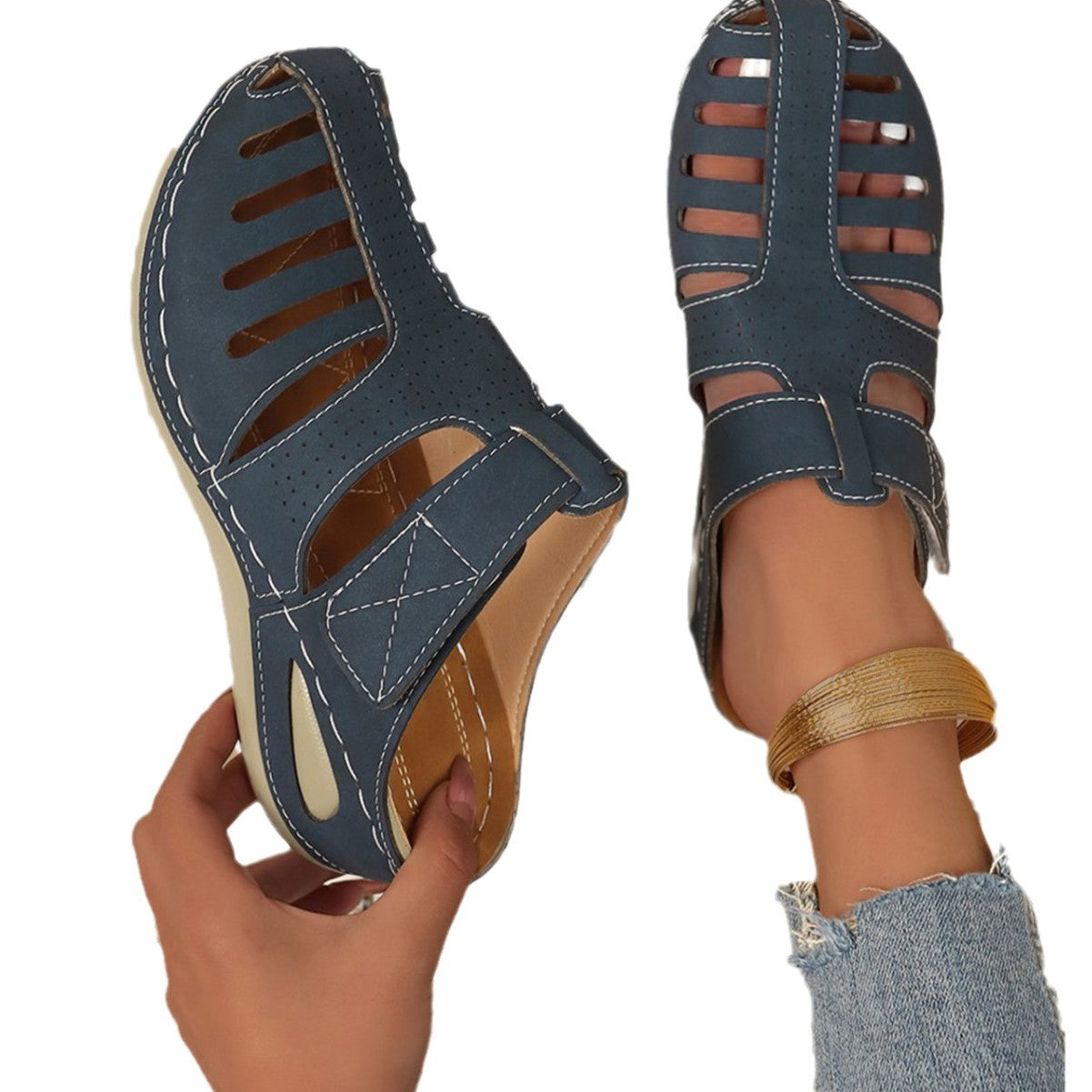 Casual Hollow Wedge Sandals