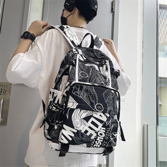 Graffiti High-capacity Backpack For Middle School Students