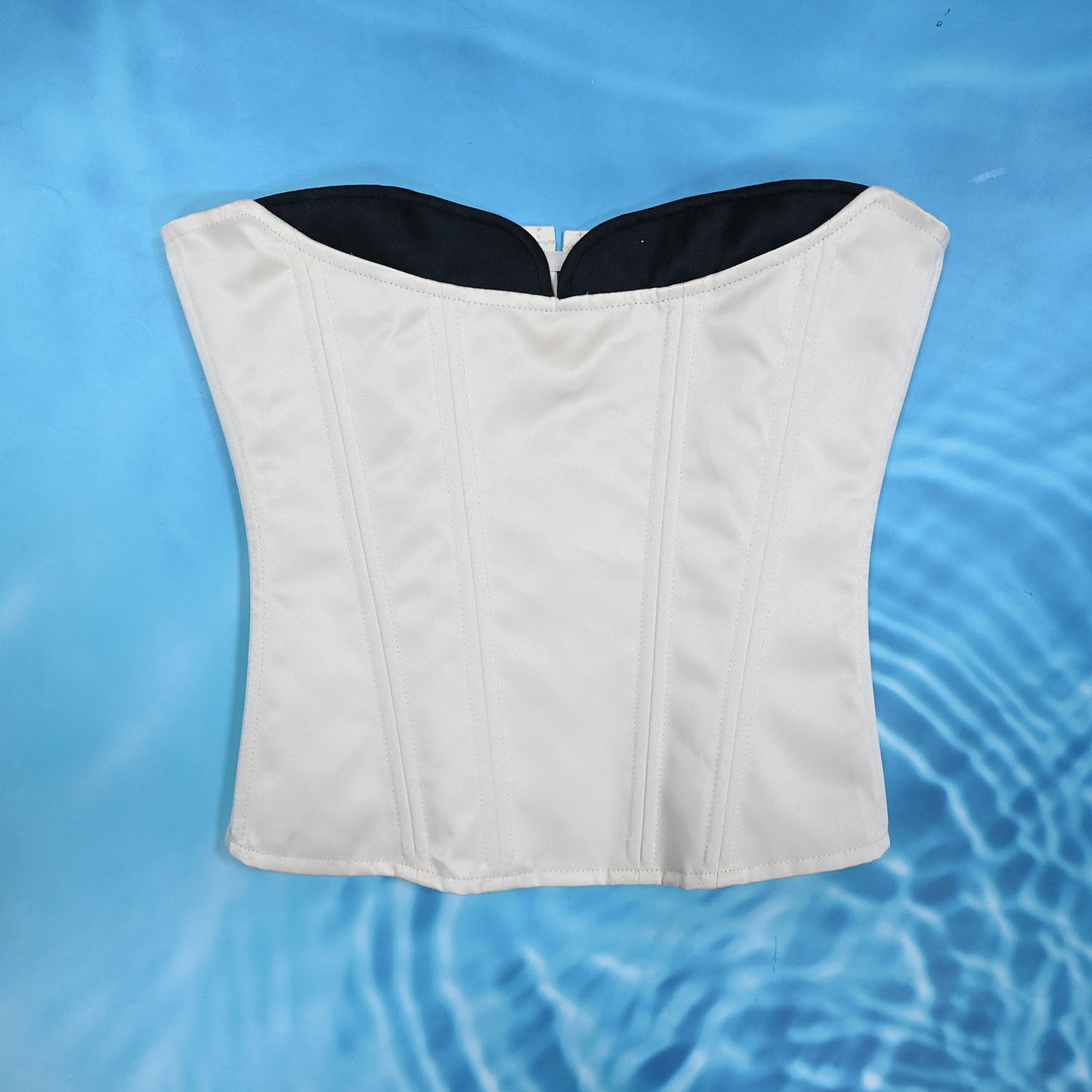 Double Layer Steel Rib Contrast Color Corset Sexy Push Up Shapewear