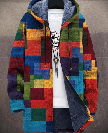 Creative 3D Digital Printing Stand-up Single Layer Collar Jacket