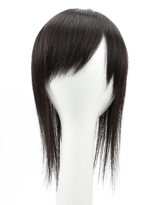 Oblique Bangs Wig Female Natural And Seamless Patch On The Top Of The Head