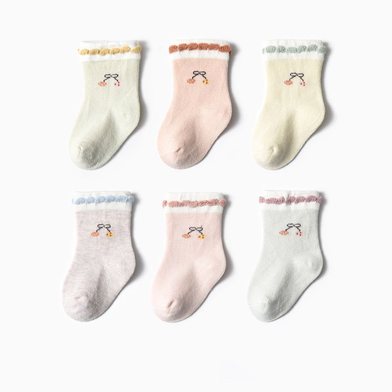 Baby Socks Loose Mouth Cute Medium Tube