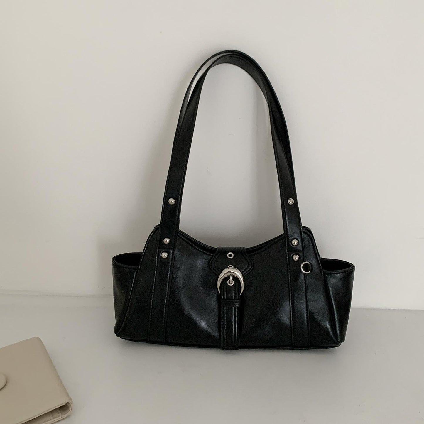 Niche Design Fashionable PU Leather Shoulder Tote Bag