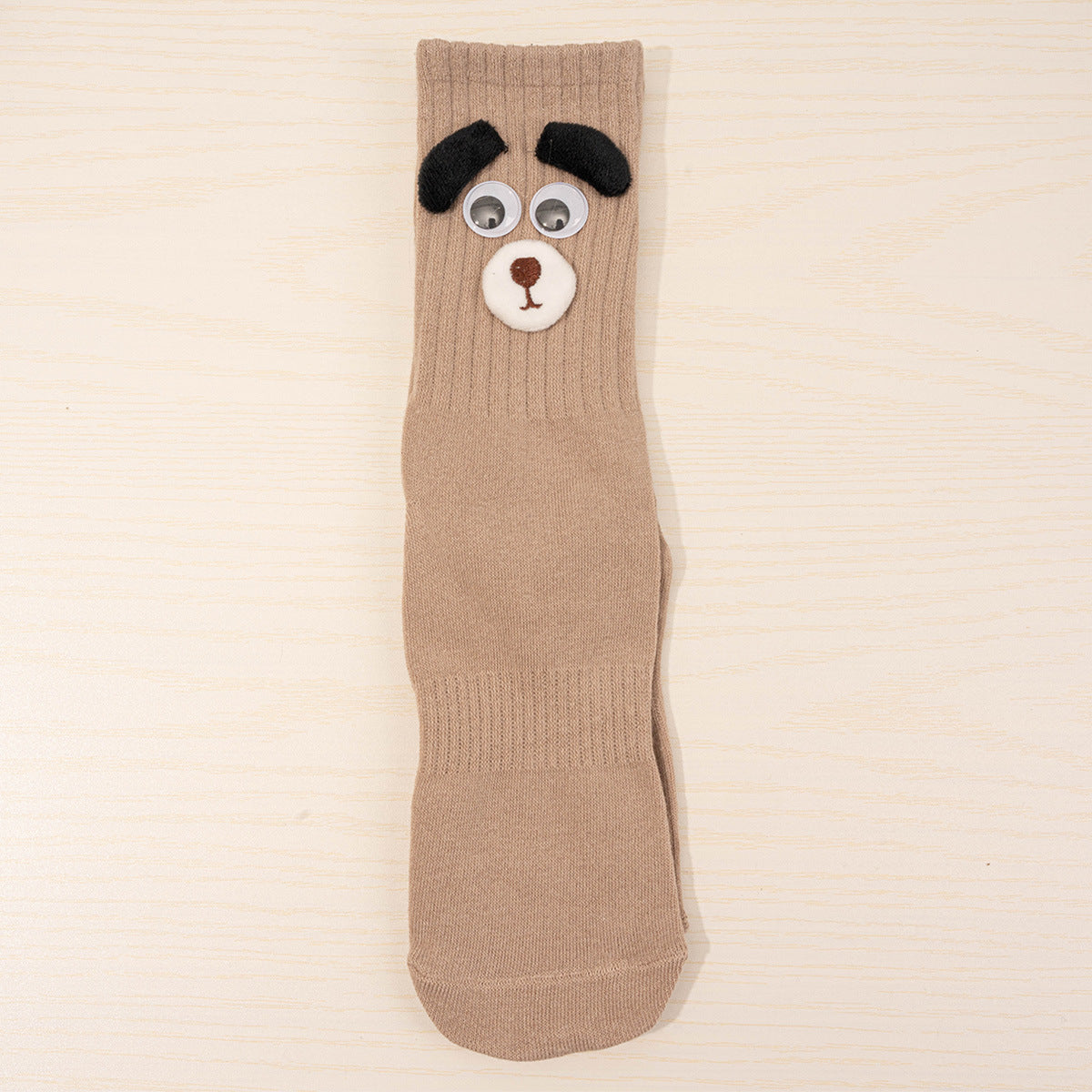 Women's Long Thin Cotton Funny Puppy Ears Tube Socks