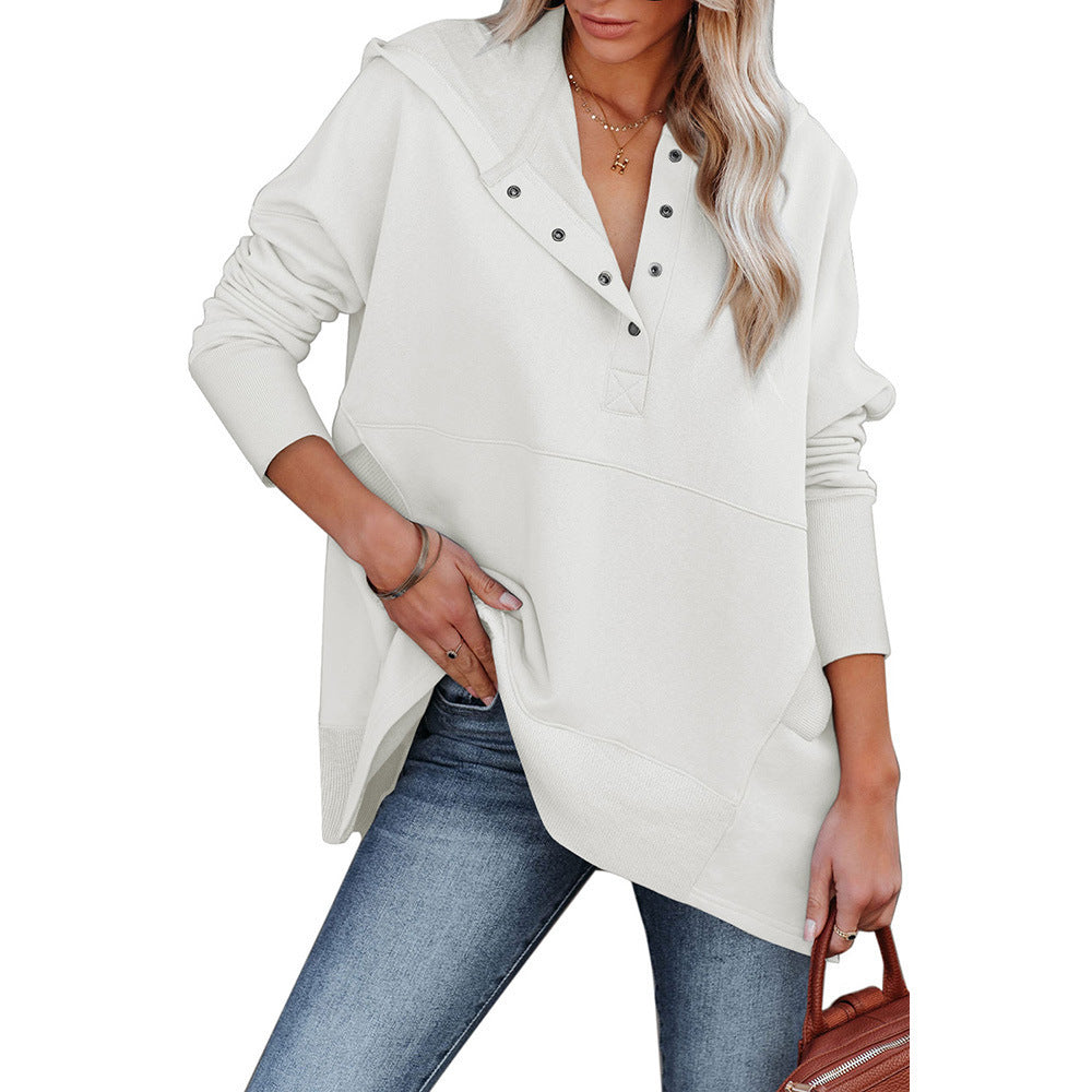 Womens New Loose Casual Batwing Hoodie With A Hood