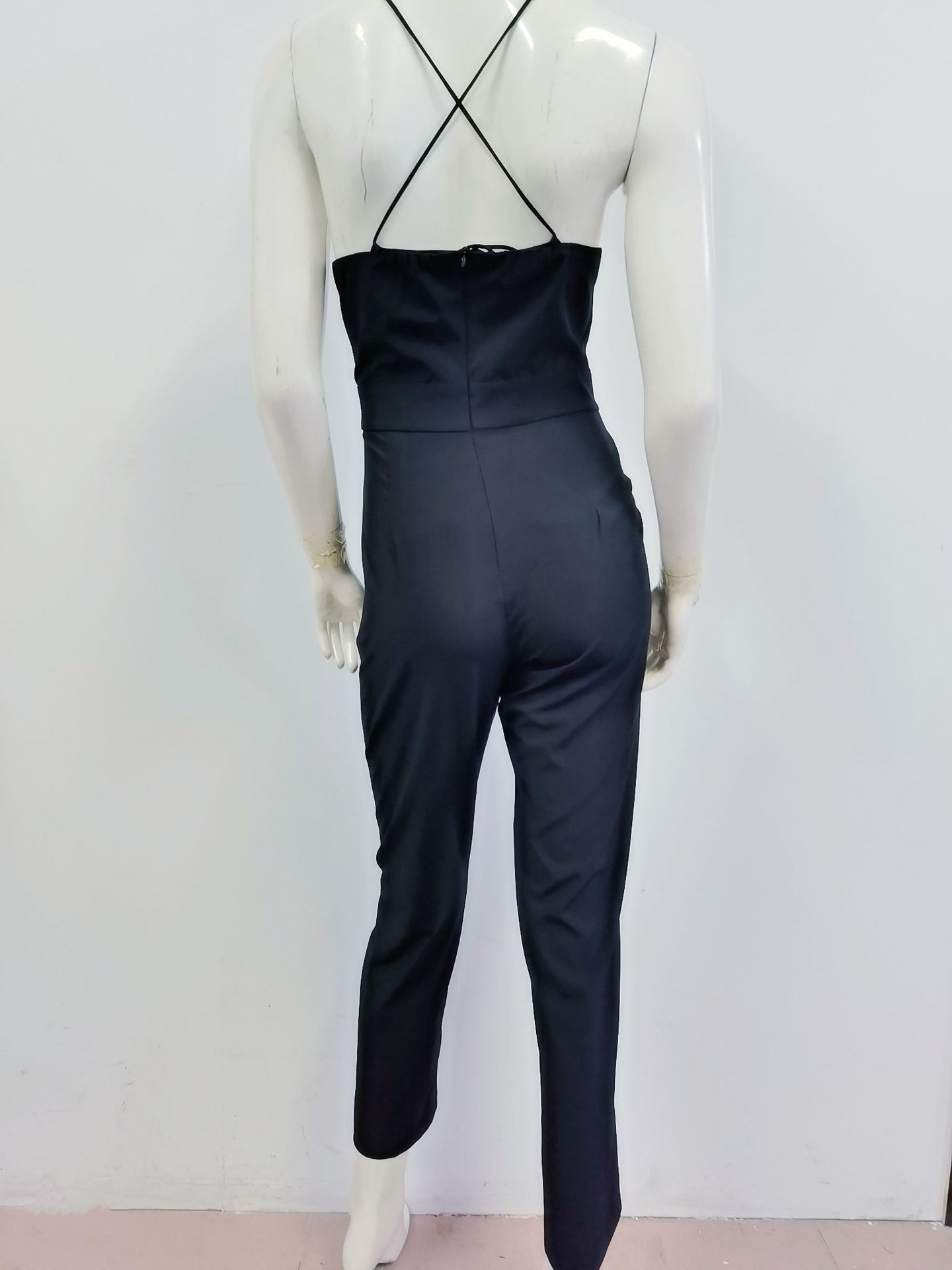 European And American Sexy V-neck Strap Slim Fit Bodysuit