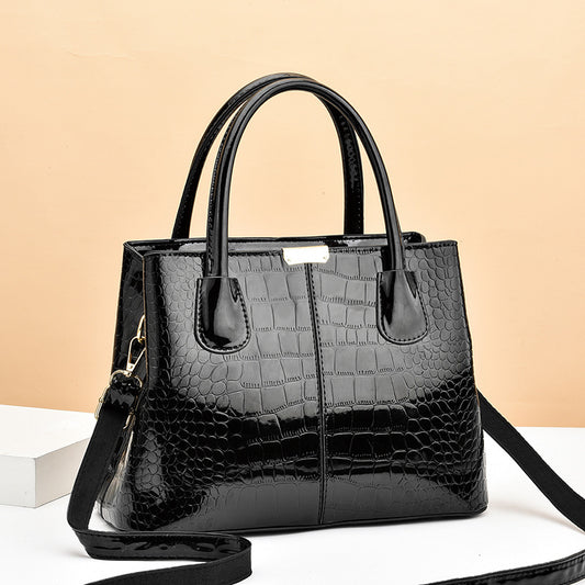 Stone Grain Simple Female Bag Large Capacity